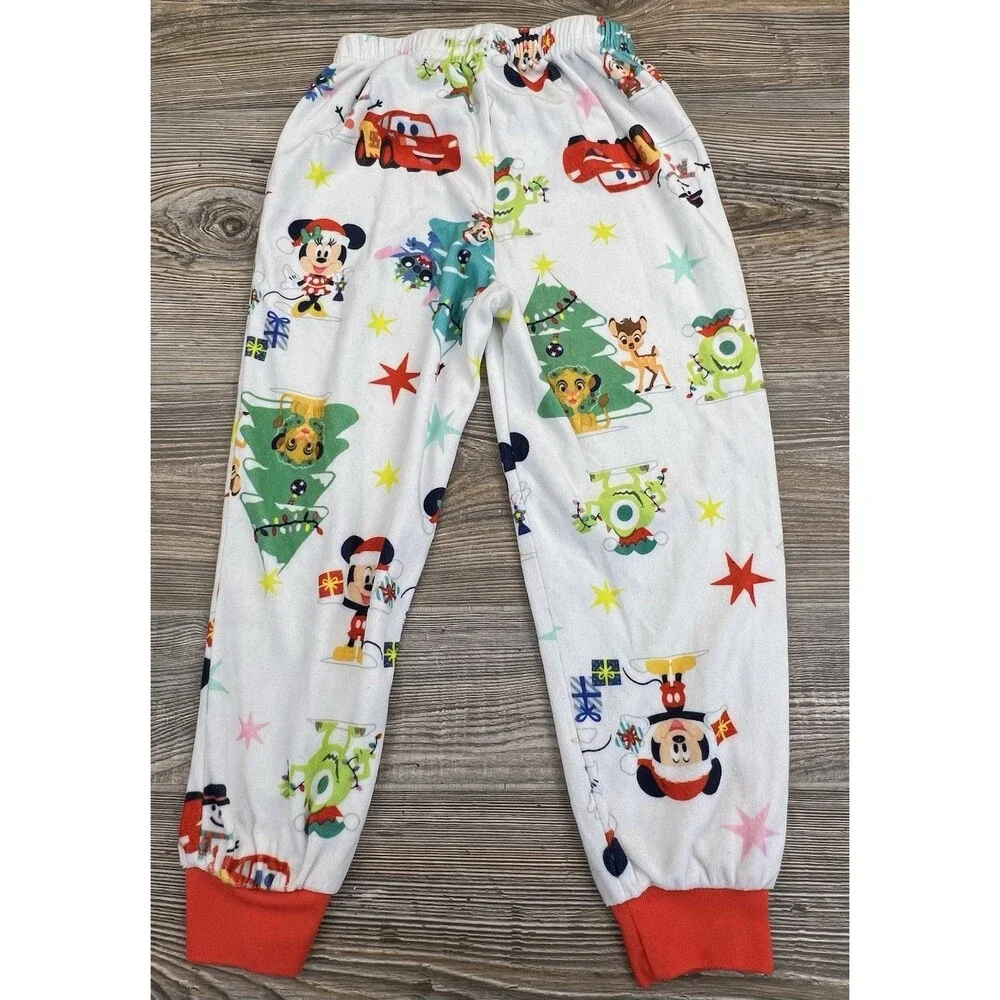 Disney Pixar 2 Piece Fleece Pajamas Youth Girls‎ XS 4/5 Micky & Minnie MORE!